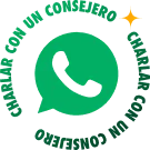 Botón circular verde con ícono de WhatsApp que invita a chatear con un consejero de AHF Argentina.