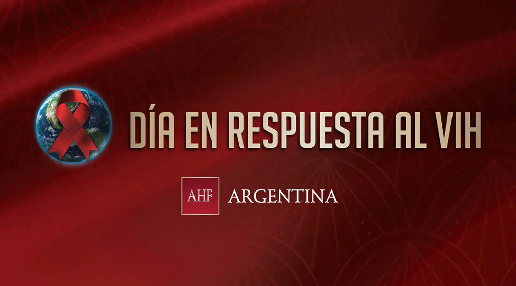 Banner del Día en Respuesta al VIH de AHF Argentina.